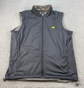 MASTERS by Peter Millar Reversible Golf Vest Men's Large Blue Gray Full Zip - Picture 1 of 14