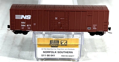 MICRO-TRAINS Z SCALE 50' RIB SIDE BOX CAR NORFOLK SOUTHERN 51100041 - Image 1 of 3