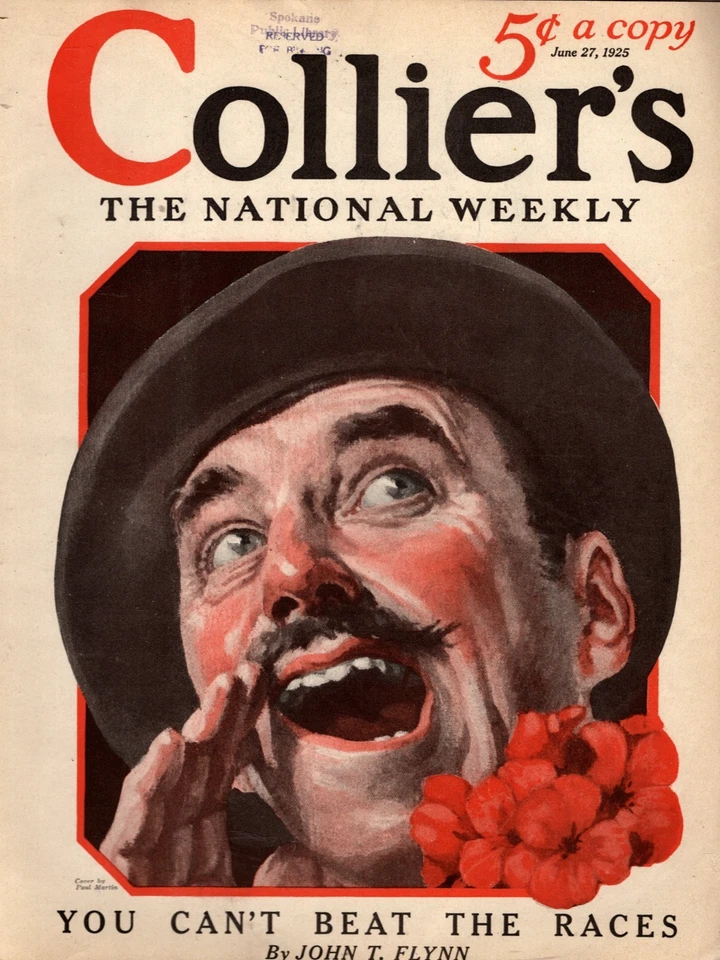 1925 Collier's June 27 - Goodbye Mussolini?David Warfield's Life; City Taxes Foto 1 de 1