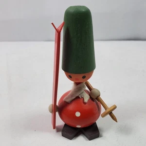 Vintage GDR Wood Toy Germany 1970s 4 Inch - Picture 1 of 5