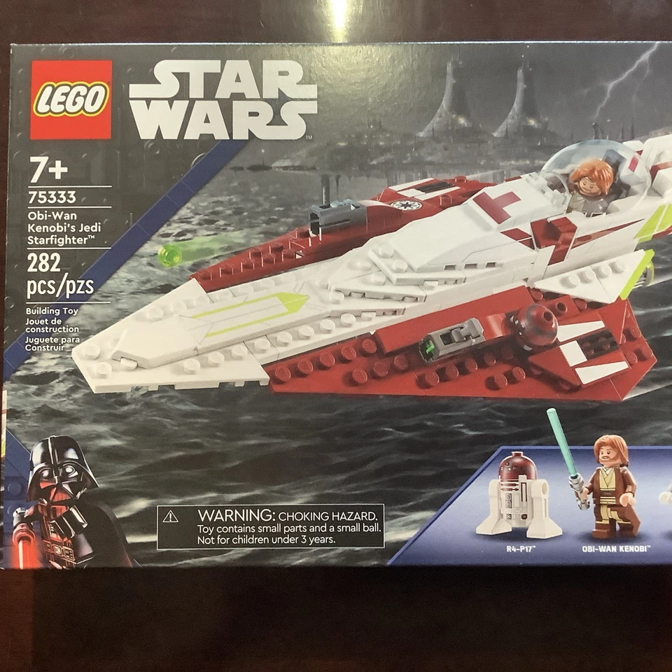 conjuntos lego star wars novos Obi-Wan Star fighter 75333 e Battle Pack 75372 - Imagem 1 de 3