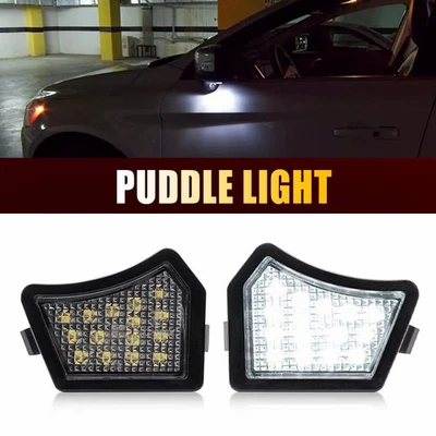 Under Mirror Puddle Light LED Lamp For Volvo V60 S60 II 2010-2018 S80 II 2006-16 - Image 1 of 4