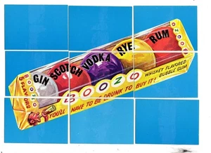 1974 Topps Wacky Packages 7th Series Boozo Puzzle Checklist 9 Card Set Unmarked - Picture 1 of 1