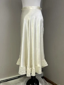 Vintage Satin & Lace Half Slip Skirt Home Sewn - Picture 1 of 13