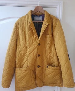 Joules Herren Gr. L Jacke Hillwood gelb Steppmantel Edinburgh kariert Futter - Bild 1 von 15