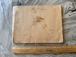 TOLLES SAMMELALBUM MIT KALLIGRAPHIE SAMMELKARTEN WEIHNACHTEN BABYS UM 1900 - Bild 1 von 10