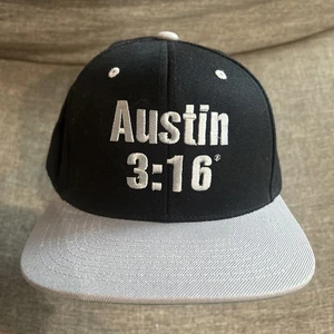 Stone Cold Steve Austin Lids WWE Black 3:16 Adjustable Baseball Hat - Bild 1 von 5