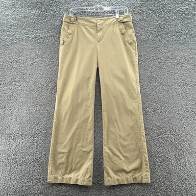 Pantalones Lilly Pulitzer para mujer 8 algodón tostado pierna ancha náutico marinero chino 32 pulgadas Foto 1 de 4