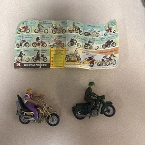 Vintage Britains Moto Chopper REV72K & Dispatch Rider Triumph 1:32 - Picture 1 of 23