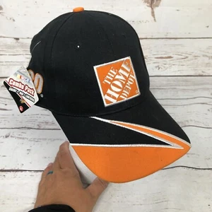 Tony Stewart Home Depot Hat Adjustable Winner Circle Black & Orange Joe Gibbs - Picture 1 of 5