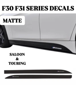 BMW 3 Series F30 F31 M SPORT Performance faldón lateral calcomanías mate vinilo pegatina - Imagen 1 de 11
