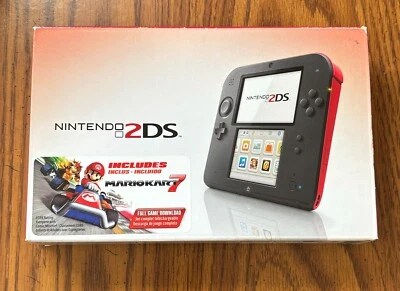 Nintendo 2DS Mario Kart 7 Limited Edition Crimson Red NTSC Sealed / New - Image 1 of 4