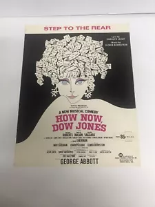 STEP TO THE REAR 1967 Sheet Music Vintage Song Book How Now Dow Jones Musical - Picture 1 of 3