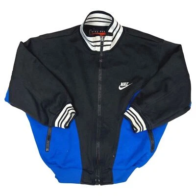Vintage 1990's Black & Blue Nike Premier Track Jacket Small - Image 1 of 4