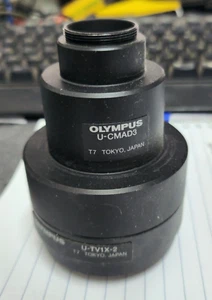 Olympus U-CMAD3 U-TV1X-2 Microscope Camera Phototube C-mount Adapters - Picture 1 of 3