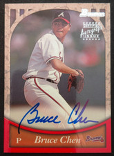 1999 Bowman CERTIFIED AUTOGRAPH SILVER Bruce Chen!!!! BA62 !!!!