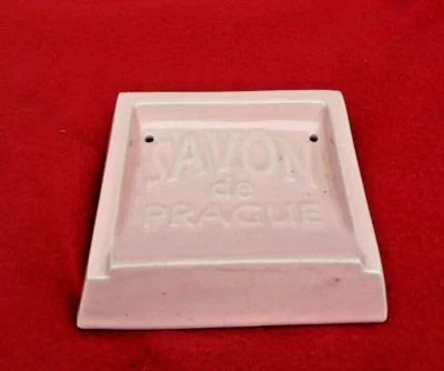 ancien porte savon de prague en céramique - Photo 1/3
