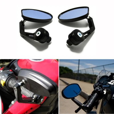 ESPEJOS RETROVISORES DE BARRA NEGROS DE 7/8" PARA DUCATI MONSTER 620 796 900 1100 1200 Foto 1 de 4