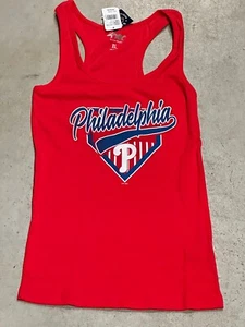 Philadelphia Phillies MLB Women's 4Herby Carl Banks Racer Back Tank Top Size XL - Picture 1 of 5