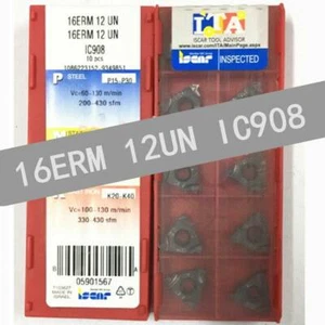 10PCS NEW ISCAR CNC carbide inserts 16ERM 12UN IC908 - Picture 1 of 1