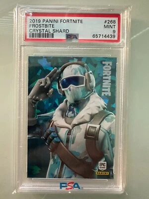 2019 PANINI FORTNITE SERIES 1 FROSTBITE #268 CRYSTAL SHARD USA PRINT PSA 9 - Image 1 of 2