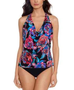 Magicsuit by Miraclesuit Sz 14 Sophie Sonic Blooms Tankini Top Swimsuit - Picture 1 of 4