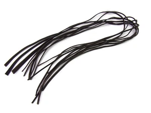 8-pcs (Total 24 Feet) 3-8mm Black Leather Cords Thongs ~US SELLER~ LOT E - Picture 1 of 4
