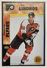 1996-97 Eric Lindros Flyers U.D. Kraft Dinner TEAM MVP Cut-Out Hockey Card NM