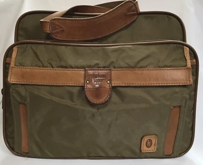 HARTMANN Luggage Nylon & Leather Travel Suitcase Carry-on Duffle Bag (RF691) - Image 1 of 4