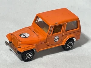 Vintage Yat Ming? Jeep CJ7, Orange, Hood Opens, 1/64, Hong Kong - Picture 1 of 3