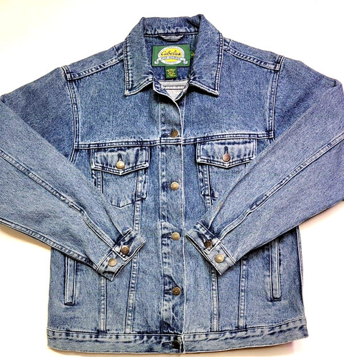 VETEMENTS Giacca da camionista Vintage Cabela's Donna Denim Blu In perfette condizioni donna piccola