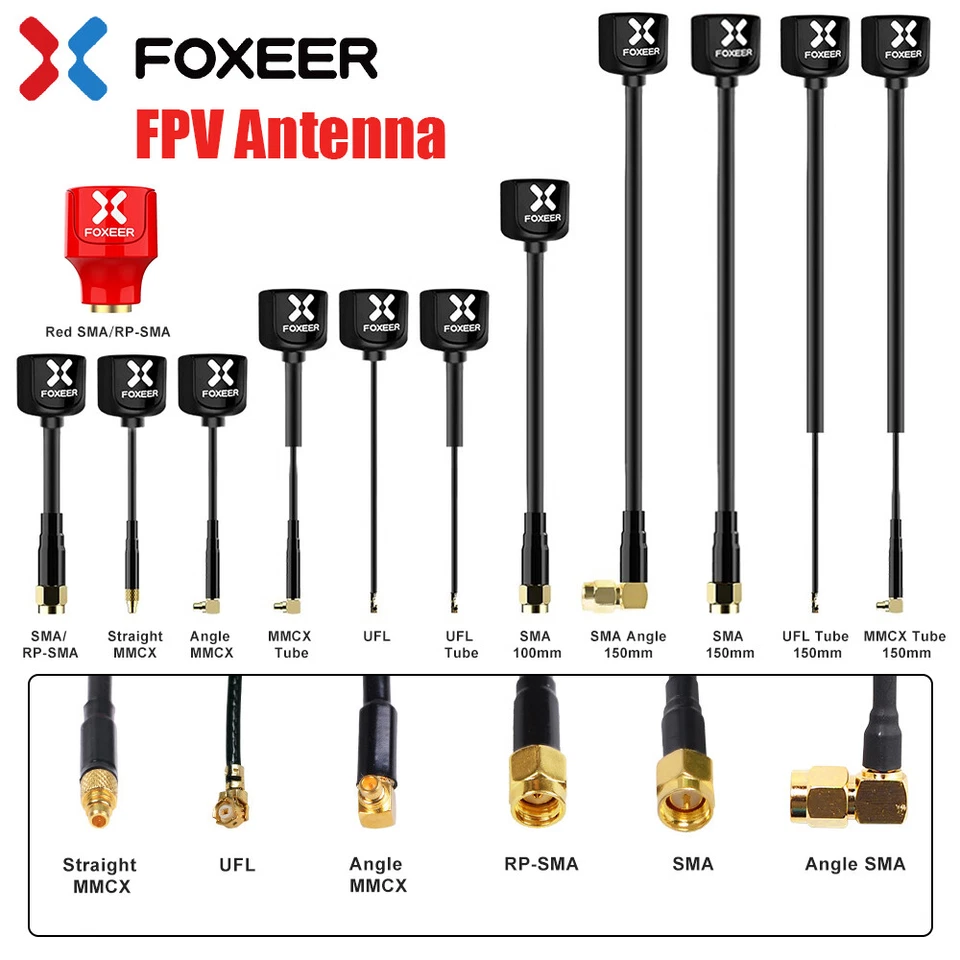 FOXEER FPV Drone Antenna  Lollipop 4 V4 High Gain Omni 5.8G 2.6dBi LHCP/RHCP - image 1 of 4