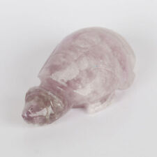 610 Carat Purple Amethyst Natural Handmade Rough Gemstone Turtle Statue