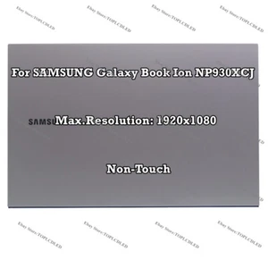 13.3" SAMSUNG Galaxy Book Ion NP930XCJ FHD LCD Non-Touch Screen Display Assembly - Picture 1 of 7