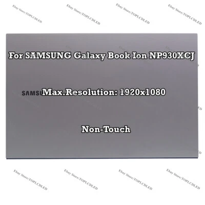13.3" SAMSUNG Galaxy Book Ion NP930XCJ FHD LCD Non-Touch Screen Display Assembly - Image 1 of 4