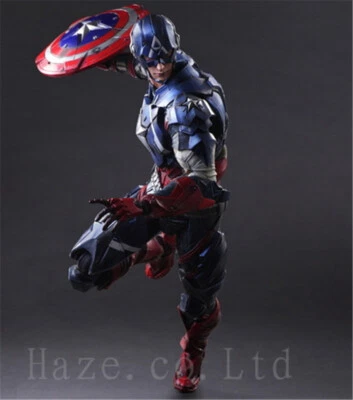 Movie Avengers Play Arts Kai Captain America Figur 25CM Spielzeug Sammlung  - Bild 1 von 4