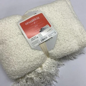 New Opalhouse Home Tassel Throw Blanket White 50 in x 60 in - Picture 1 of 4