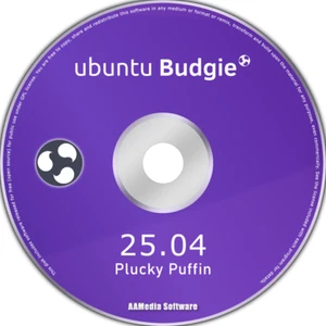 Ubuntu Budgie 25.04 LTS 64bit Live Bootable DVD Rom Linux Operating System - Picture 1 of 2