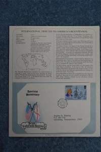 1975 International Tributes to America's Bicentennial Souvenir Card - Jersey - Picture 1 of 1