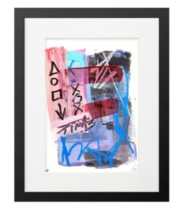 CORBELLIC Abstract 12x9 Time Station Colorful Paper Art Modernism Luxury Design - Picture 1 of 9