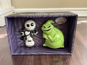 Nightmare Before Christmas Jack & Oogie Boogie Salt & Pepper Shakers Halloween - Picture 1 of 3