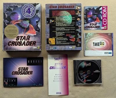 Vintage Star Crusader Take 2 1994 Gold Ed. PC Game Big Box (Complete) - Image 1 of 4