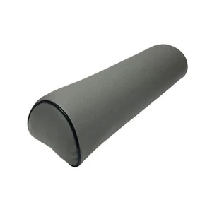 Pillow Gray Back Relief Half Semi Round Moon Support Lumbar Leg Knee Bolster Big - Picture 1 of 8