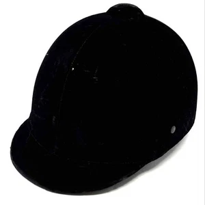 Helmet Black Pony Club Approved Equestrian Riding Helmet Size 7 1/2 - Picture 1 of 8