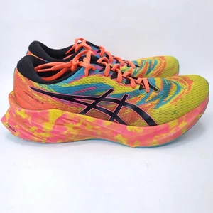 ASICS Novablast 3 Running Shoes Aquarium Vibrant Yellow Color Injection Sz 11.5 - Picture 1 of 7