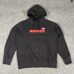 North Face Boston Sweatshirt Mens Medium Black Hoodie - Picture 1 of 7