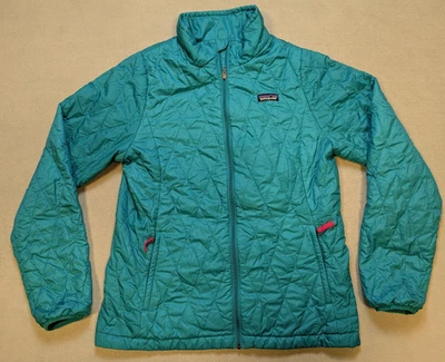 Patagonia Jacket GIRLS 2XL XXL Teal Nano Puff Quilted Primaloft Insulated Pocket - Image 1 of 4