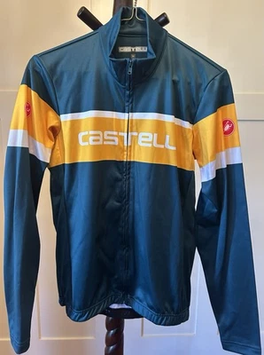 CASTELLI Passista Long Sleeve Cycling Jersey Deep Teal/Goldenrod Men’s Medium - Image 1 of 4