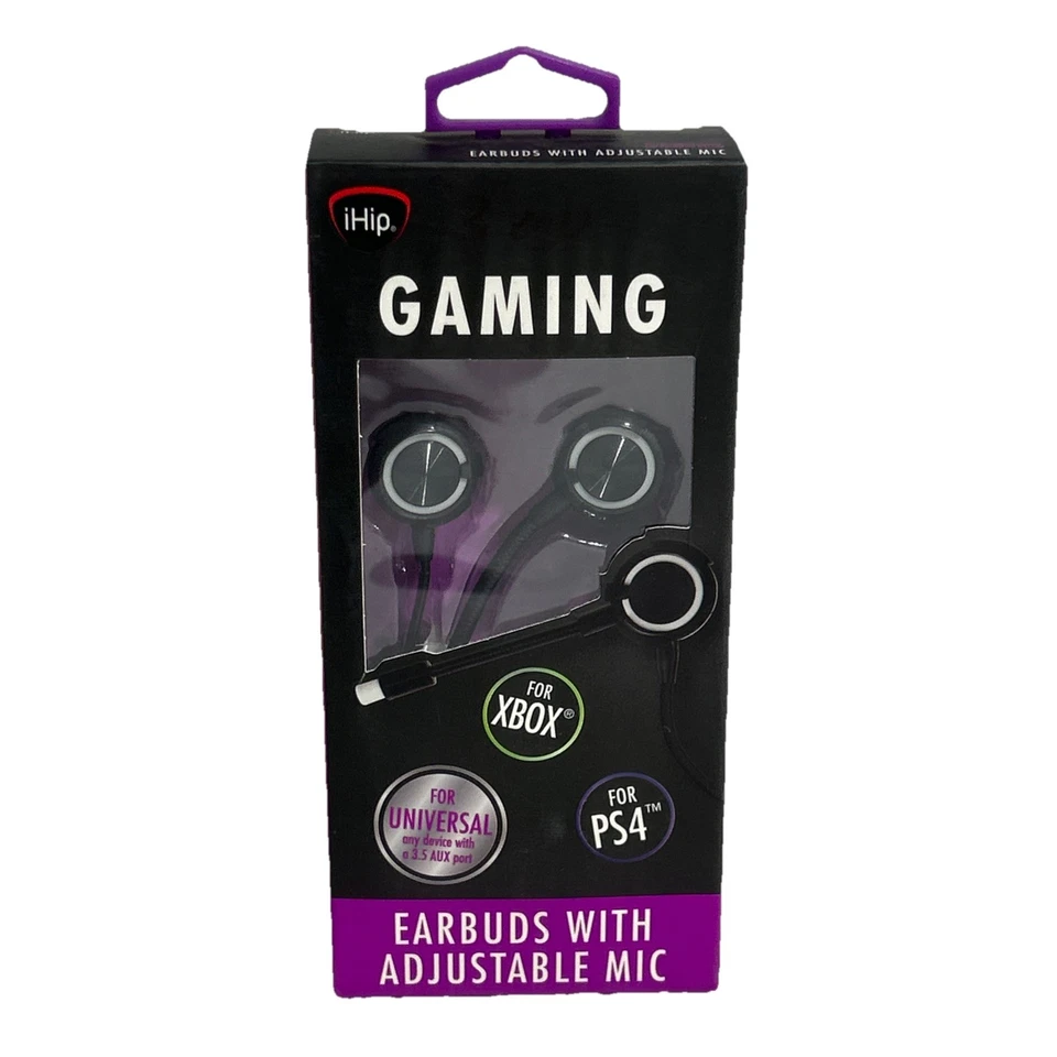 T10 Ihip Gaming Earbuds With Adjustable Mic and PC adapter Xbox PS4