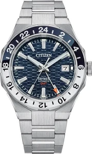 Citizen Series 8 NB6034-58L Automatic Stainless Steel Blue Sapphire GMT - Picture 1 of 7